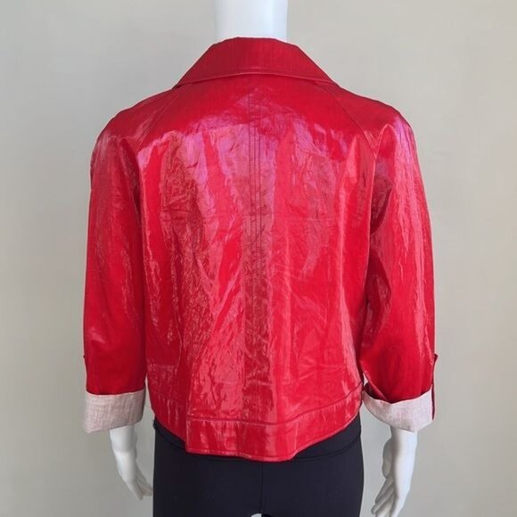 VINTAGE Y2K Jacket in Red - 4 - Picture 4 of 7